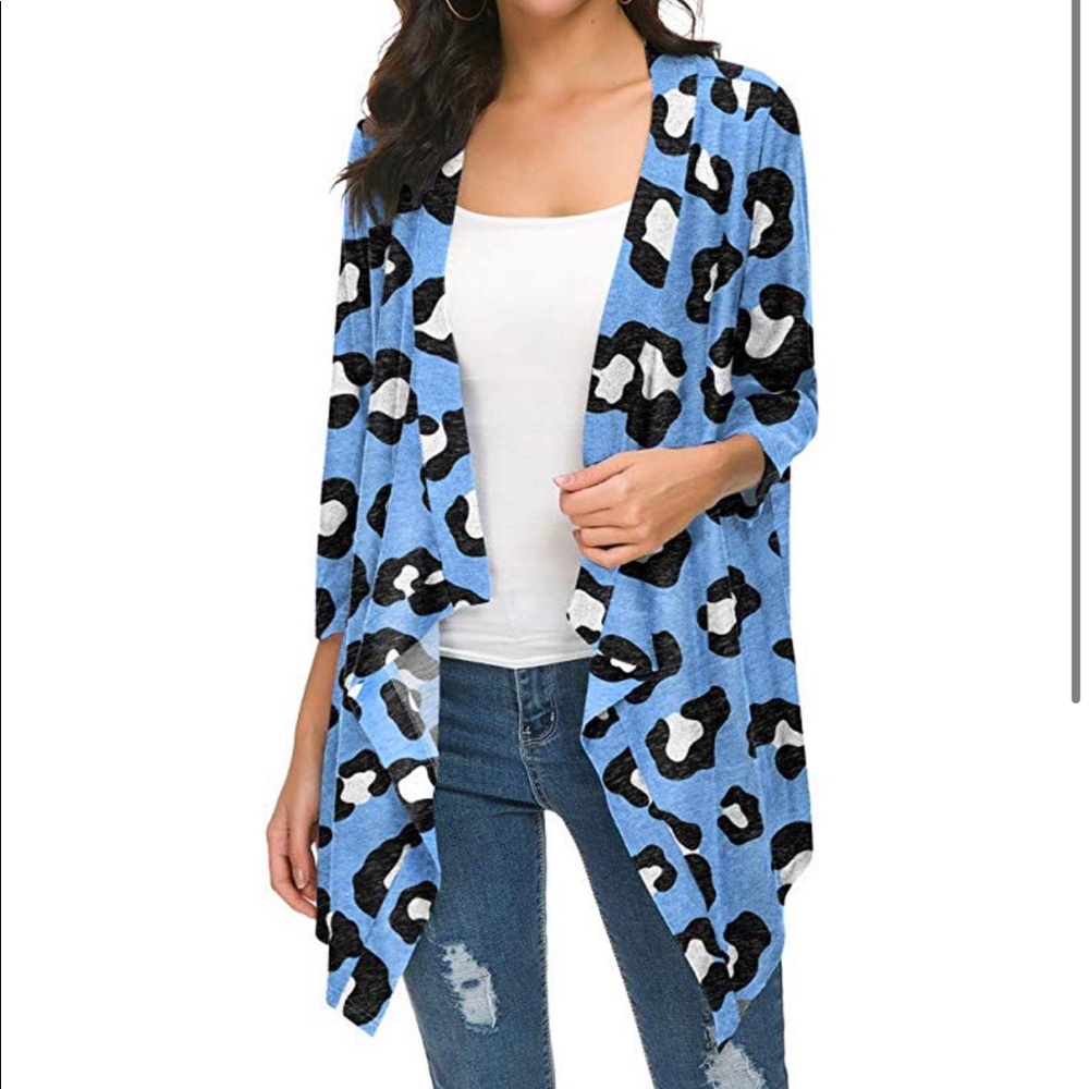 Leopard print cardigan
